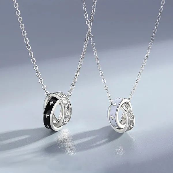 Dây Chuyền Đôi Lili Jewelry Hình Ánh Sao Cyrus LILI_106226 Màu Bạc