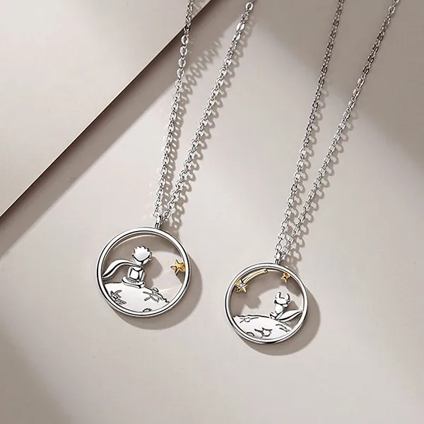 Dây Chuyền Đôi Lili Jewelry Hoàng Tử Và Hồ Ly LILI_834547 Màu Bạc - Trang sức - Vua Hàng Hiệu