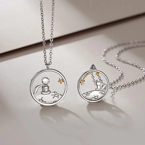 Dây Chuyền Đôi Lili Jewelry Hoàng Tử Và Hồ Ly LILI_834547 Màu Bạc - Trang sức - Vua Hàng Hiệu
