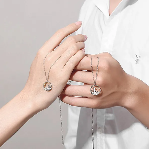 Dây Chuyền Đôi Lili Jewelry Hoàng Tử Và Hồ Ly LILI_834547 Màu Bạc - Trang sức - Vua Hàng Hiệu