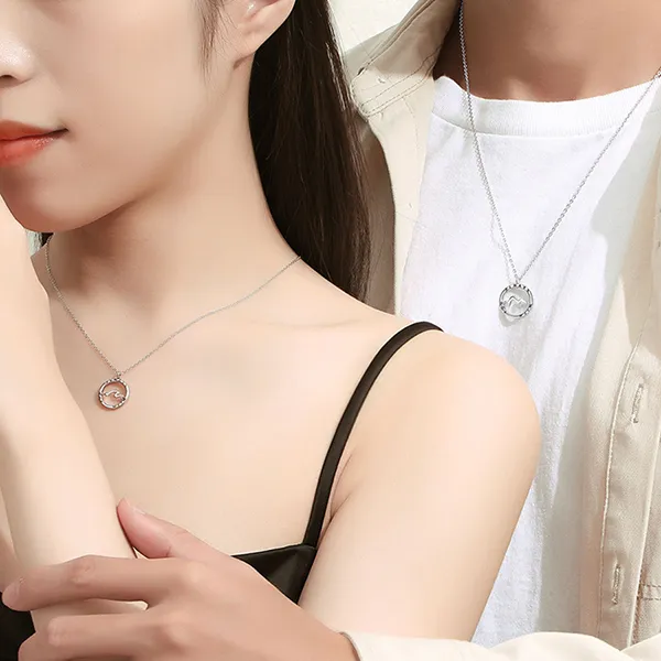 Dây Chuyền Đôi Lili Jewelry Sông Và Núi Always With You LILI_099567 Màu Bạc - Trang sức - Vua Hàng Hiệu