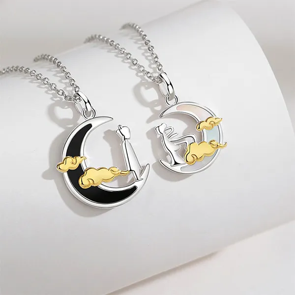 Dây Chuyền Đôi Lili Jewelry Tình Yêu LILI_734923 Màu Bạc