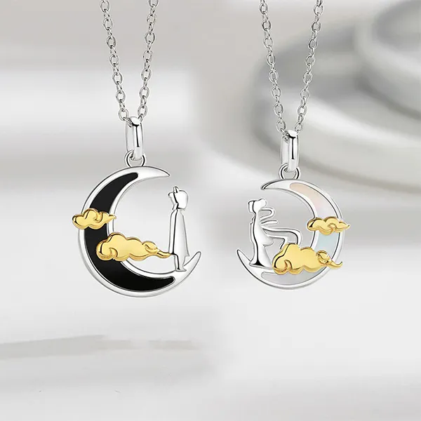 Dây Chuyền Đôi Lili Jewelry Tình Yêu LILI_734923 Màu Bạc