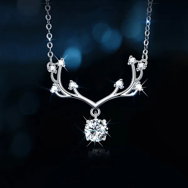 Dây Chuyền Nữ Lili Jewelry Đính Kim Cương Moissanite LILI_055097 Màu Bạc - Trang sức - Vua Hàng Hiệu