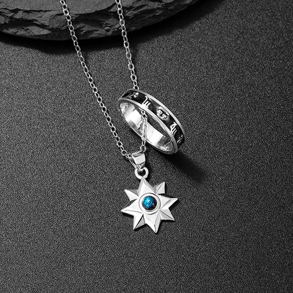 Dây Chuyền Nam Lili Jewelry Bạc Đính Đá CZ Hình Ngôi Sao Lấp Lánh Matheo LILI_131754 Màu Bạc - Trang sức - Vua Hàng Hiệu