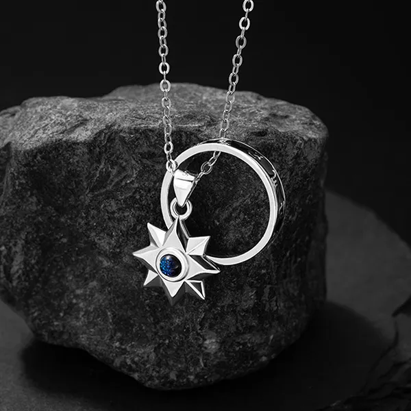 Dây Chuyền Nam Lili Jewelry Bạc Đính Đá CZ Hình Ngôi Sao Lấp Lánh Matheo LILI_131754 Màu Bạc - Trang sức - Vua Hàng Hiệu