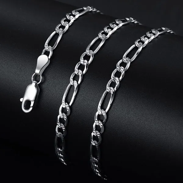 Dây Chuyền Nam Lili Jewelry Chất Xích Sợi To Trơn Fast Boy LILI_322828 Độ Dày 4mm Màu Bạc Size 55cm - Trang sức - Vua Hàng Hiệu