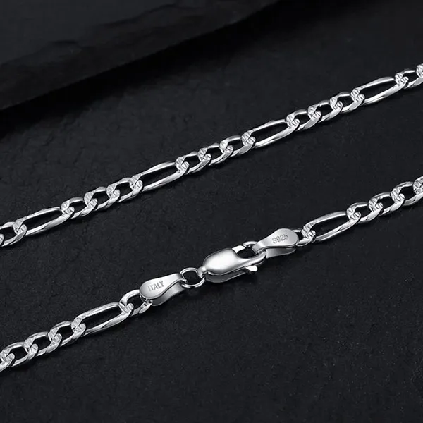 Dây Chuyền Nam Lili Jewelry Chất Xích Sợi To Trơn Fast Boy LILI_322828 Độ Dày 4mm Màu Bạc Size 55cm - Trang sức - Vua Hàng Hiệu