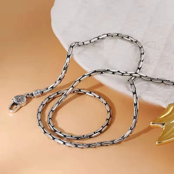 Dây Chuyền Nam Lili Jewelry Chuỗi Đốt Tre Jones LILI_080591 Màu Bạc Size 50cm - Trang sức - Vua Hàng Hiệu