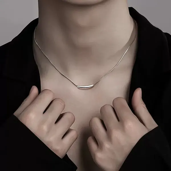 Dây Chuyền Nam Lili Jewelry Chuỗi Tròn Trơn Callan LILI_095088 Màu Bạc