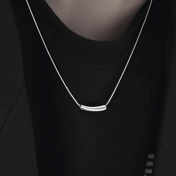 Dây Chuyền Nam Lili Jewelry Chuỗi Tròn Trơn Callan LILI_095088 Màu Bạc