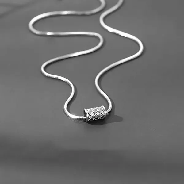 Dây Chuyền Nam Lili Jewelry Chuỗi Tròn Trơn Keaton LILI_079738 Màu Bạc