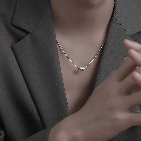 Dây Chuyền Nam Lili Jewelry Chuỗi Tròn Trơn Keaton LILI_079738 Màu Bạc