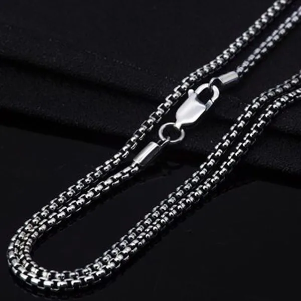 Dây Chuyền Nam Lili Jewelry Chuỗi Vuông Tròn Cassian LILI_080452 Màu Bạc Size 45
