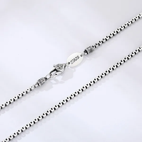 Dây Chuyền Nam Lili Jewelry Chuỗi Vuông Tròn Cỡ Lớn Yael LILI_080747 Màu Bạc Size 65 - Trang sức - Vua Hàng Hiệu
