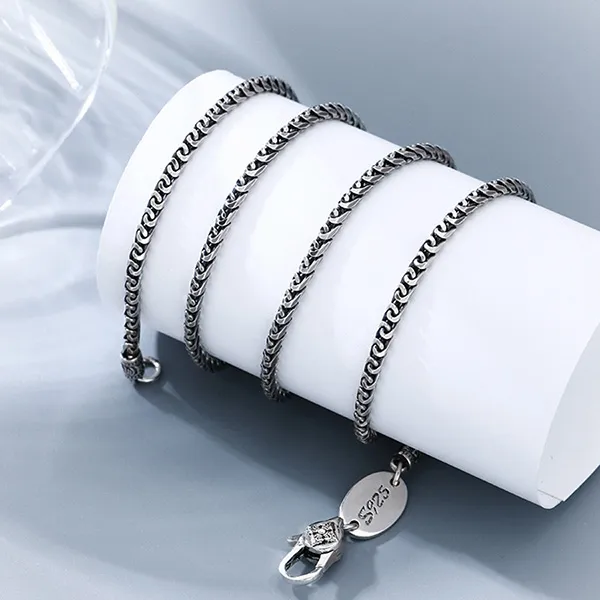 Dây Chuyền Nam Lili Jewelry Dạng Chuỗi Jakob LILI_080705 Màu Bạc Size 50