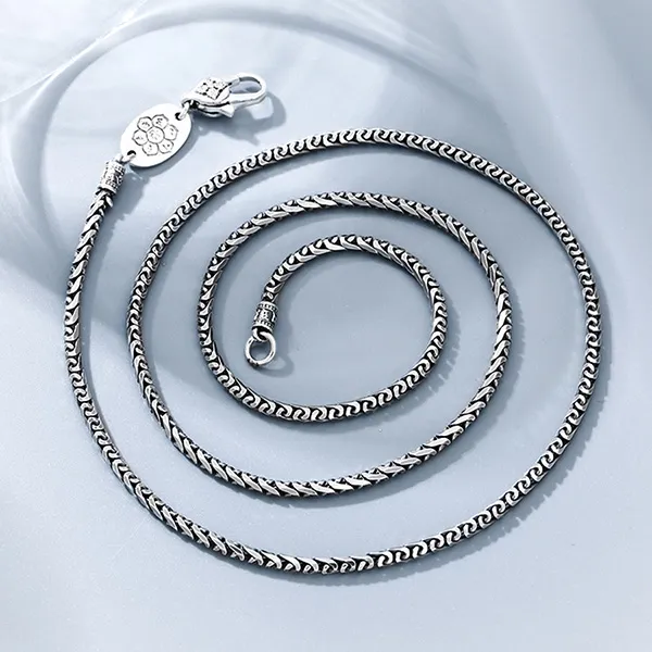 Dây Chuyền Nam Lili Jewelry Dạng Chuỗi Jakob LILI_080705 Màu Bạc Size 50