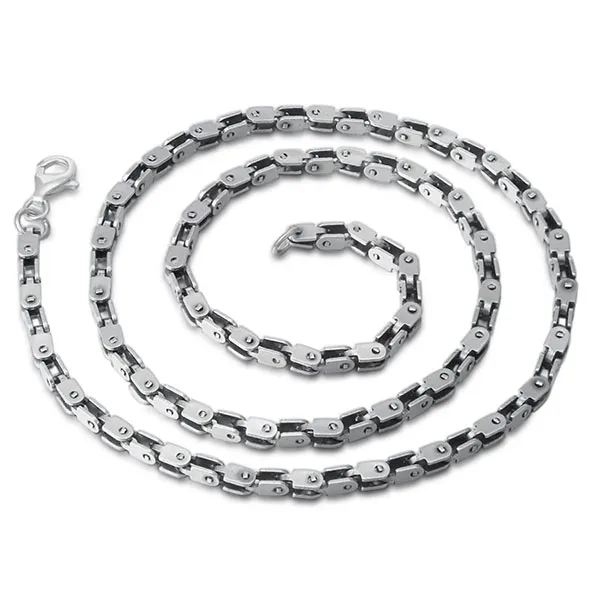 Dây Chuyền Nam Lili Jewelry Dạng Chuỗi Xích Brennan LILI_080719 Màu Bạc Size 50cm