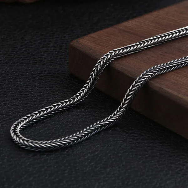 Dây Chuyền Nam Lili Jewelry Dây Bện Chặt Cỡ Lớn Shmuel LILI_080488 Màu Bạc Size 45