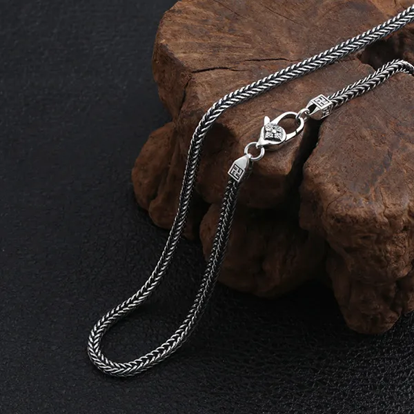 Dây Chuyền Nam Lili Jewelry Dây Bện Chặt Cỡ Lớn Shmuel LILI_080488 Màu Bạc Size 45