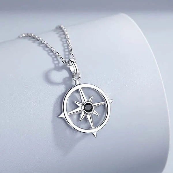 Dây Chuyền Nam Lili Jewelry Đính Đá CZ Ánh Sao Cá Tính Joel LILI_106087 Màu Bạc