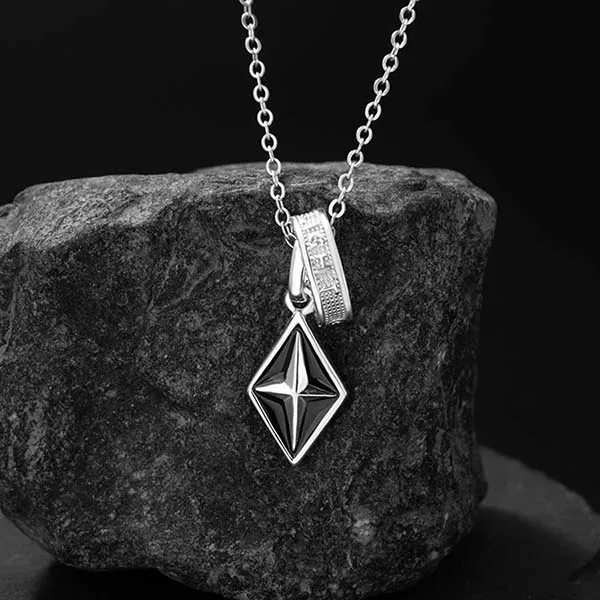 Dây Chuyền Nam Lili Jewelry Hình Ánh Sao Dereck LILI_131762 Màu Bạc