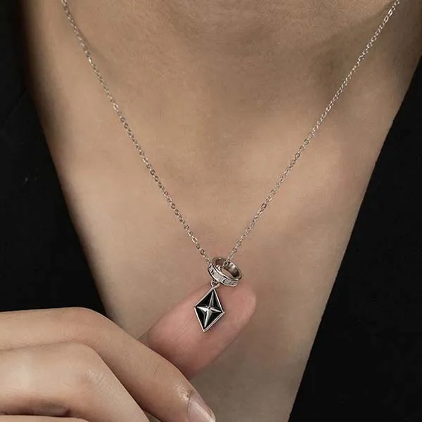 Dây Chuyền Nam Lili Jewelry Hình Ánh Sao Dereck LILI_131762 Màu Bạc