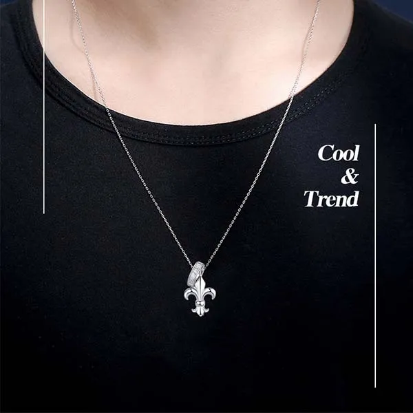 Dây Chuyền Nam Lili Jewelry Hình Mỏ Neo Calvin LILI_106043 Màu Bạc