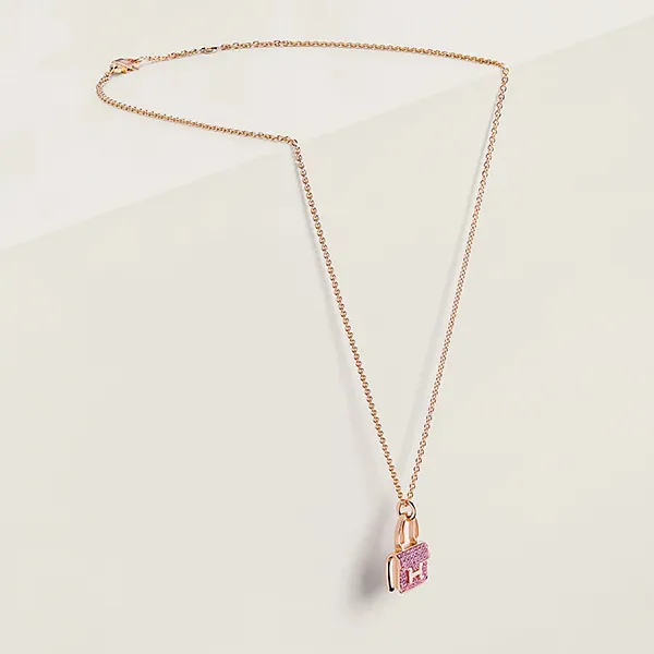 Dây Chuyền Nữ Jewery Luxury Amulettes Constance Pendant Màu Vàng Hồng
