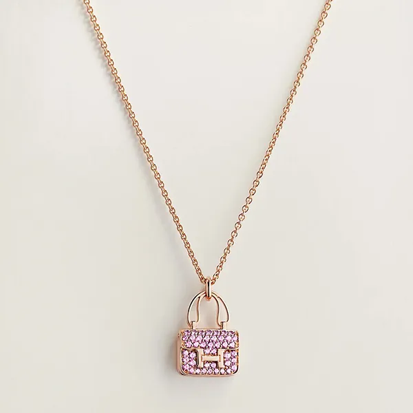 Dây Chuyền Nữ Jewery Luxury Amulettes Constance Pendant Màu Vàng Hồng