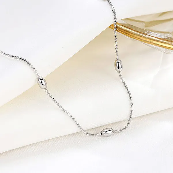 Dây Chuyền Nữ Lili Jewelry Bạc Chuỗi Hạt Tròn Maris LILI_327677 Màu Bạc
