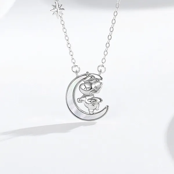 Dây Chuyền Nữ Lili Jewelry Bạc Đính Đá CZ Kỳ Lân Lấp Lánh Starry Unicorn LILI_125672 Màu Bạc