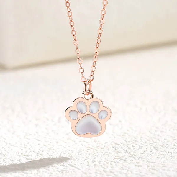 Dây Chuyền Nữ Lili Jewelry Bạc Đính Đá CZ Mèo Dễ Thương Love Cat LILI_554693 Màu Vàng Hồng