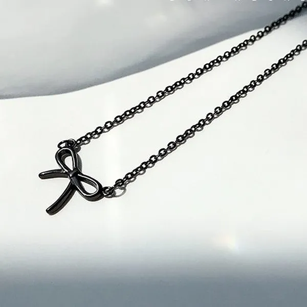 Dây Chuyền Nữ Lili Jewelry Choker Hình Nơ Đen Cute LILI_656717 Màu Đen - Trang sức - Vua Hàng Hiệu