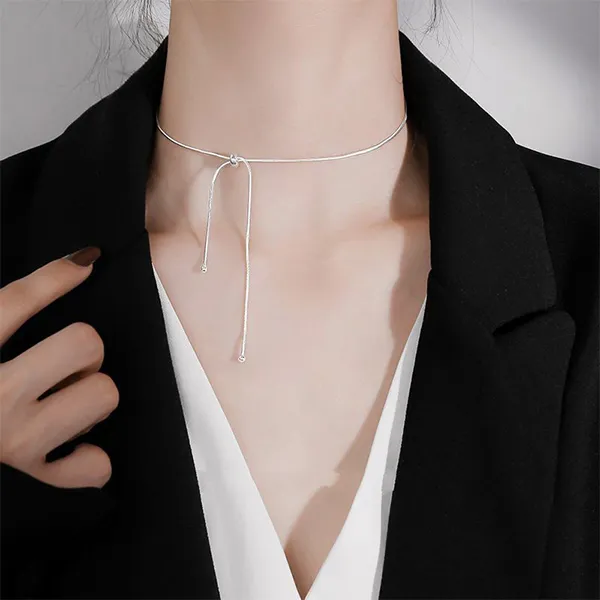 Dây Chuyền Nữ Lili Jewelry Choker LILI_552599 Màu Bạc