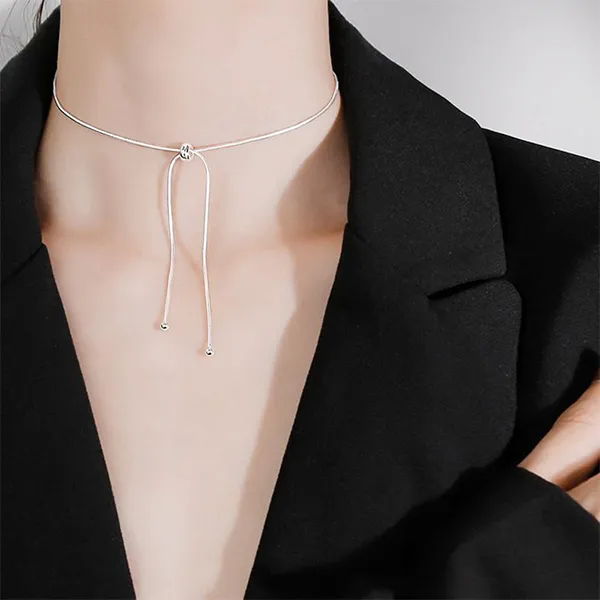 Dây Chuyền Nữ Lili Jewelry Choker LILI_552599 Màu Bạc