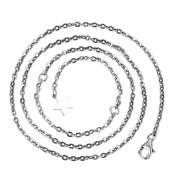 Dây Chuyền Nữ Lili Jewelry Christabel LILI_617252 Chuỗi Chữ Thập Màu Bạc