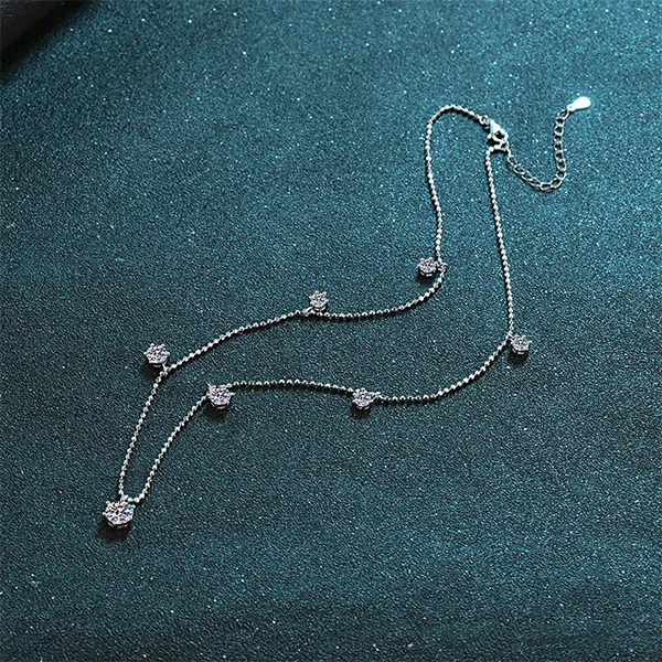 Dây Chuyền Nữ Lili Jewelry Chuỗi Đá Mylan LILI_099480 Màu Bạc