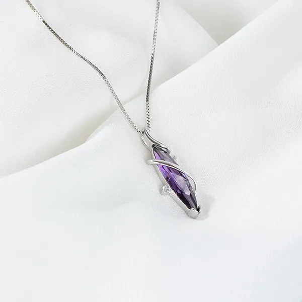 Dây Chuyền Nữ Lili Jewelry Cleopatra LILI_445576 Màu Bạc Tím
