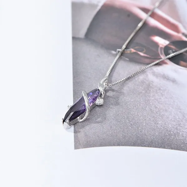 Dây Chuyền Nữ Lili Jewelry Cleopatra LILI_445576 Màu Bạc Tím
