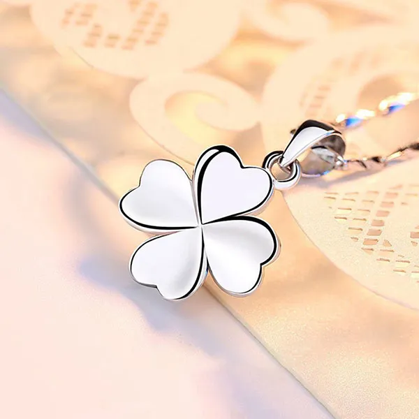 Dây Chuyền Nữ Lili Jewelry Cỏ 4 Lá Lucky LILI_637767 Màu Bạc