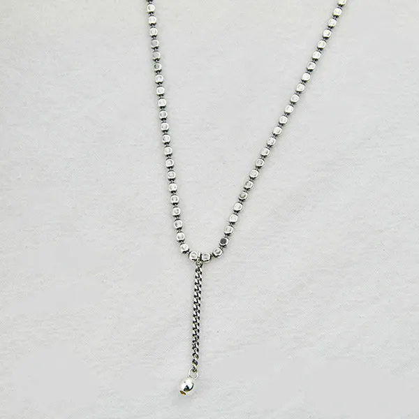 Dây Chuyền Nữ Lili Jewelry Dạng Chuỗi Hạt Tròn Treasure LILI_474997 Màu Bạc - Trang sức - Vua Hàng Hiệu