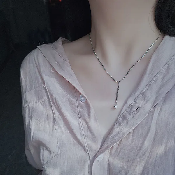 Dây Chuyền Nữ Lili Jewelry Dạng Chuỗi Hạt Tròn Treasure LILI_474997 Màu Bạc - Trang sức - Vua Hàng Hiệu