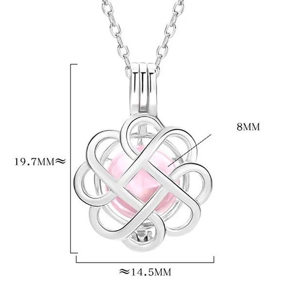 Dây Chuyền Nữ Lili Jewelry Dạng Lồng Đóng Mở Hình Đồ Vật Chứa Đá CZ LILI_564472 Màu Bạc (Hộp) - Trang sức - Vua Hàng Hiệu