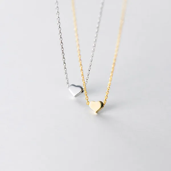 Dây Chuyền Nữ Lili Jewelry Dạng Mảnh Nhỏ Hình Trái Tim Elyse LILI_056504 Màu Bạc