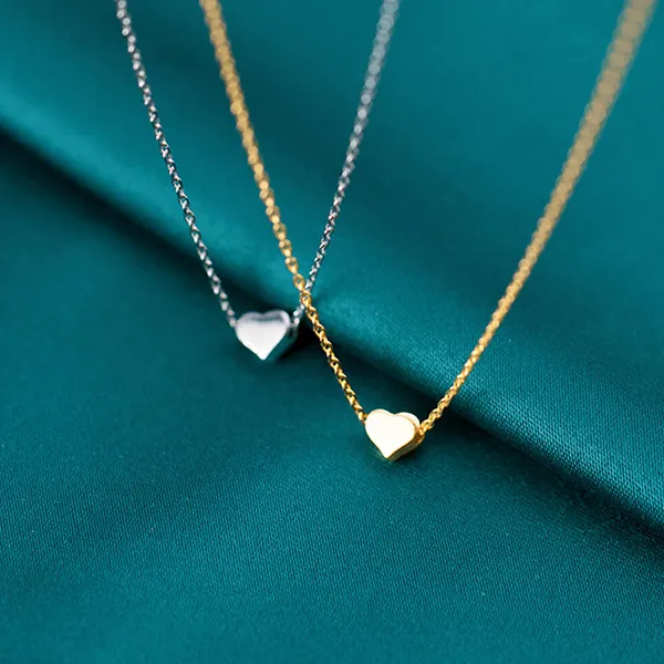 Dây Chuyền Nữ Lili Jewelry Dạng Mảnh Nhỏ Hình Trái Tim Elyse LILI_056504 Màu Vàng Gold