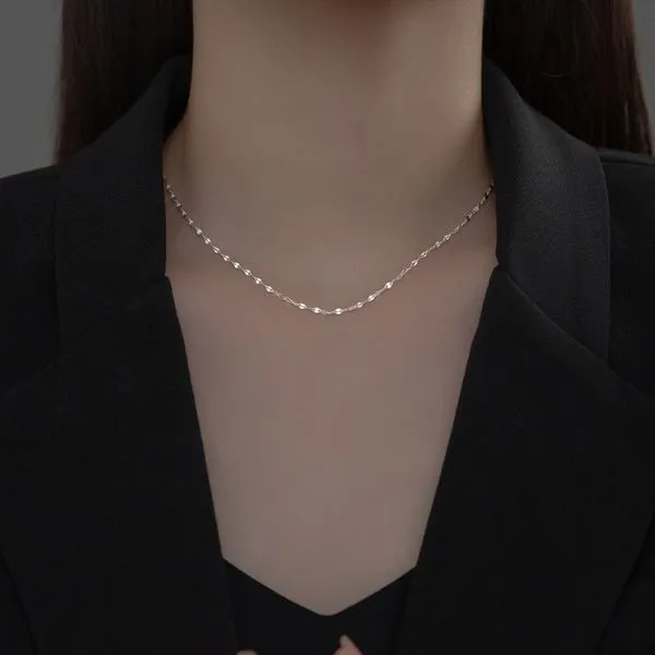 Dây Chuyền Nữ Lili Jewelry Dạng Trơn Hình Chiếc Lá Clitus LILI_572315 Màu Trắng - Trang sức - Vua Hàng Hiệu