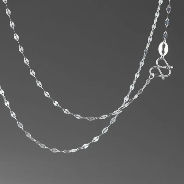 Dây Chuyền Nữ Lili Jewelry Dạng Trơn Hình Chiếc Lá Clitus LILI_572315 Màu Trắng - Trang sức - Vua Hàng Hiệu