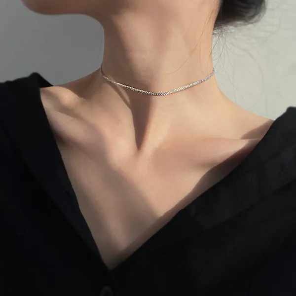 Dây Chuyền Nữ Lili Jewelry Dáng Vừa LILI_343461 Màu Bạc Size 40cm - Trang sức - Vua Hàng Hiệu