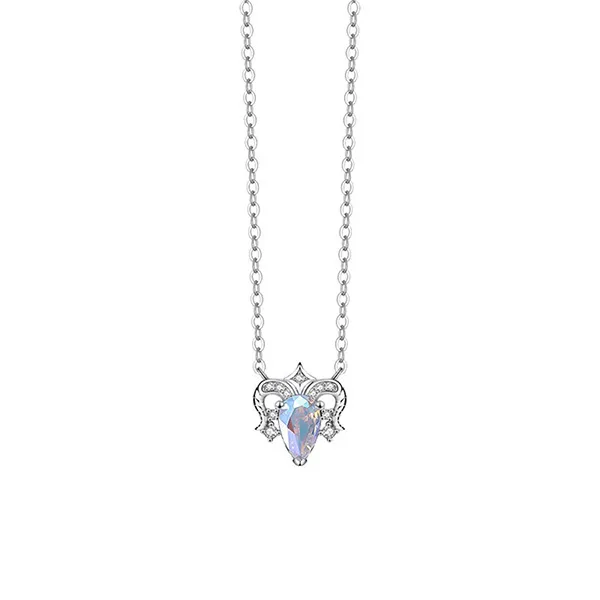 Dây Chuyền Nữ Lili Jewelry Đính Đá CZ 12 Cung Hoàng Đạo Neala LILI_927185 (Bạch Dương) Màu Bạc